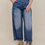 Apple of My Eye Denim Pants - PAPER DOLL