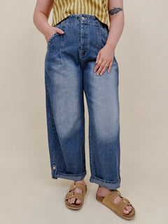 Apple of My Eye Denim Pants - PAPER DOLL