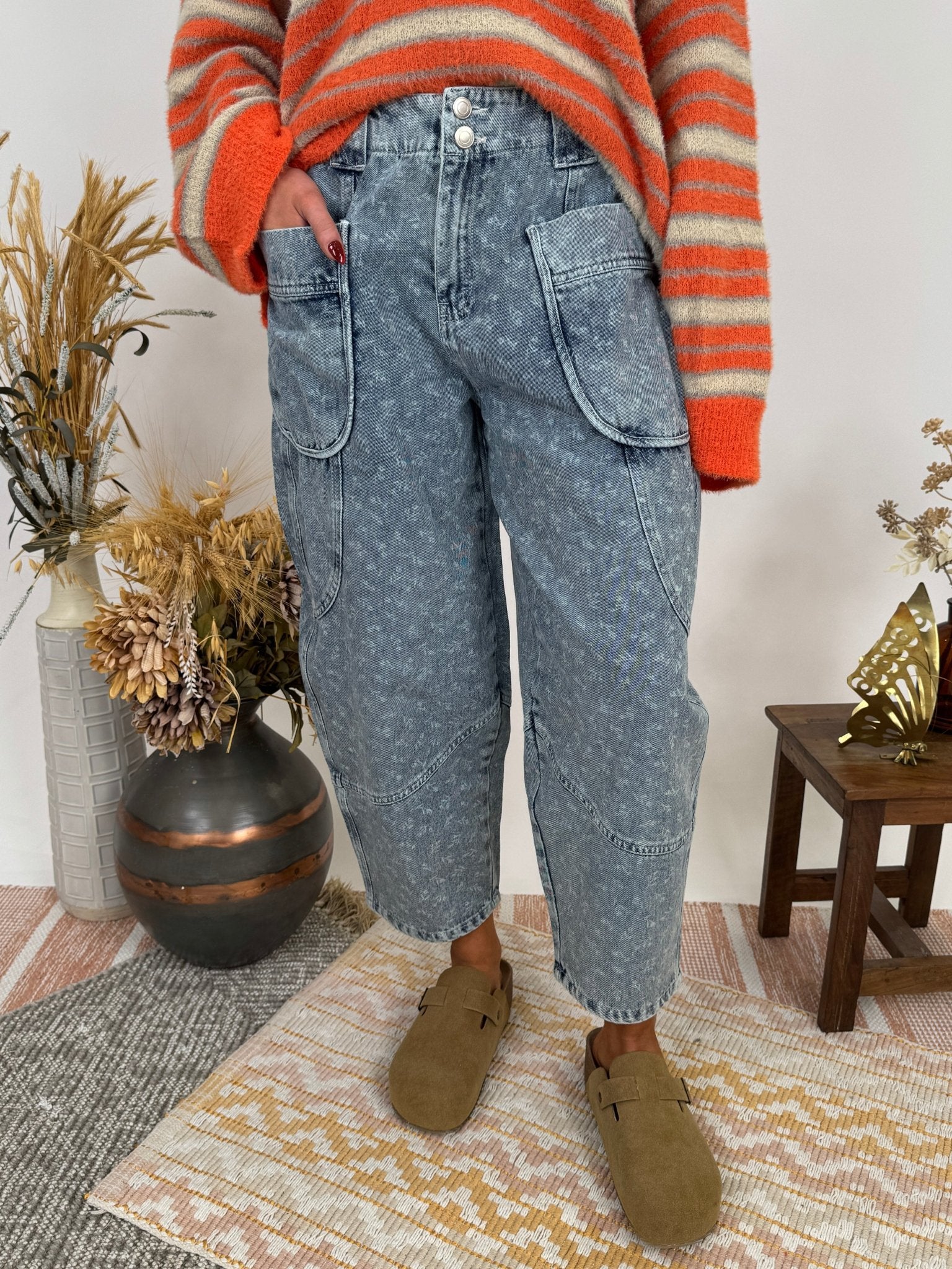 Ellie May Floral Barrel Pant - PAPER DOLL