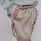 Long Beach Satin Shorts - PAPER DOLL
