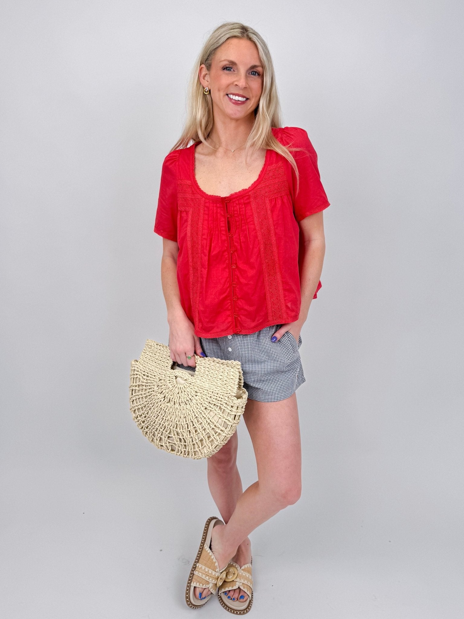 Lorelei Mid Rise Shorts - PAPER DOLL