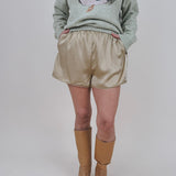 Long Beach Satin Shorts - PAPER DOLL