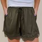 Dance With Somebody Satin Shorts - PAPER DOLL