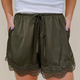 Dance With Somebody Satin Shorts - PAPER DOLL