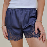 Honeysuckle Lace Trim Shorts - PAPER DOLL