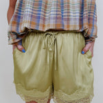 Dance With Somebody Satin Shorts - PAPER DOLL