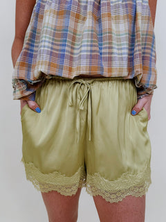 Dance With Somebody Satin Shorts - PAPER DOLL