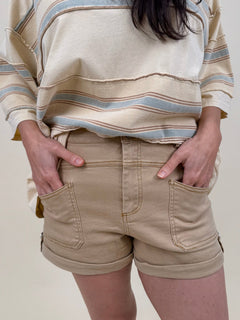 Quincy High Waist Shorts - PAPER DOLL