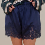 Honeysuckle Lace Trim Shorts - PAPER DOLL