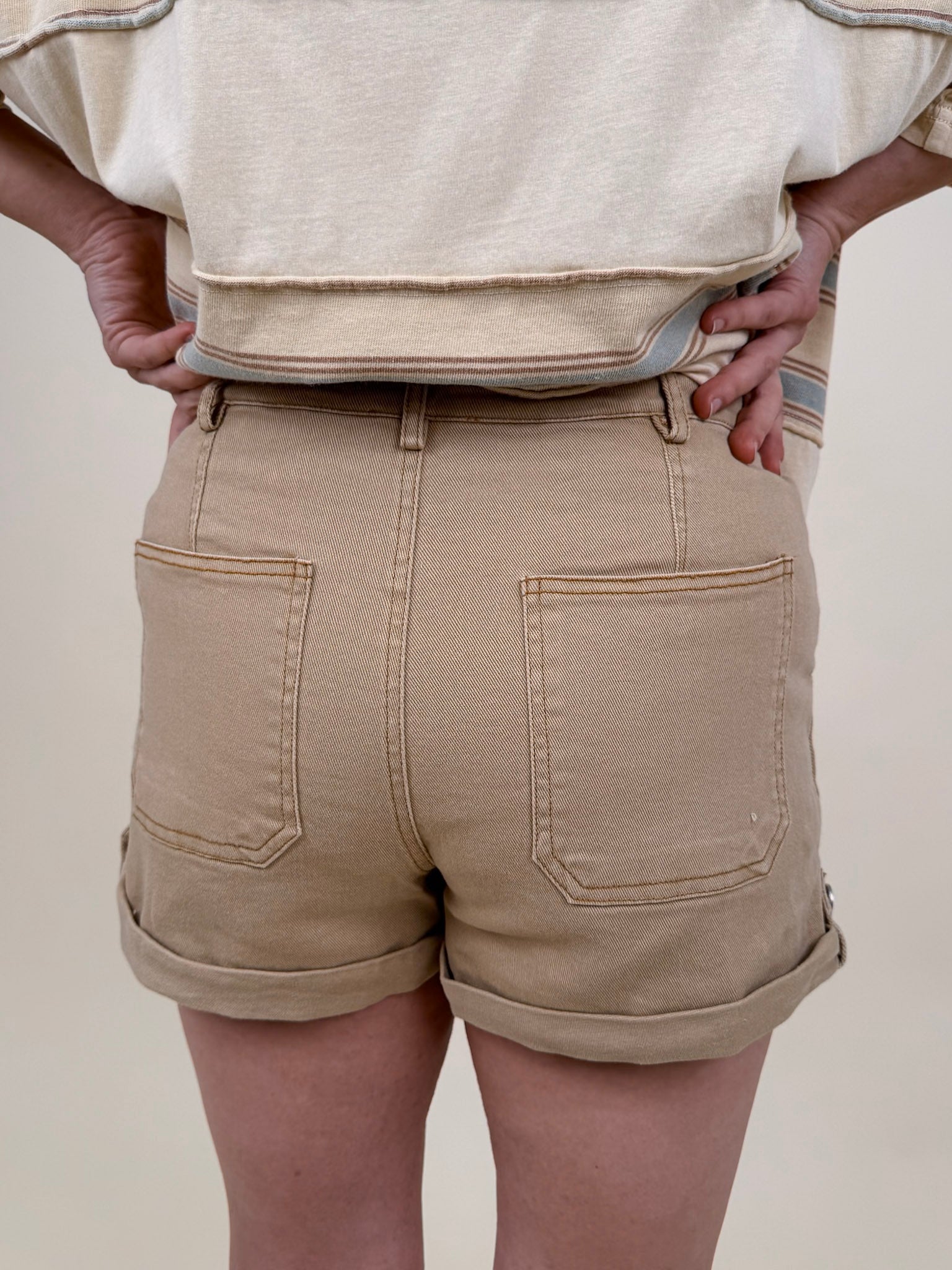 Quincy High Waist Shorts - PAPER DOLL