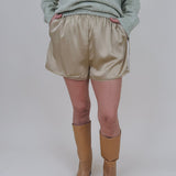 Long Beach Satin Shorts - PAPER DOLL