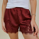 Honeysuckle Lace Trim Shorts - PAPER DOLL