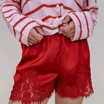 Honeysuckle Lace Trim Shorts - PAPER DOLL