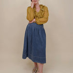 Better Together Denim Midi Skirt - PAPER DOLL