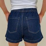 Picture Perfect Denim Skort - PAPER DOLL