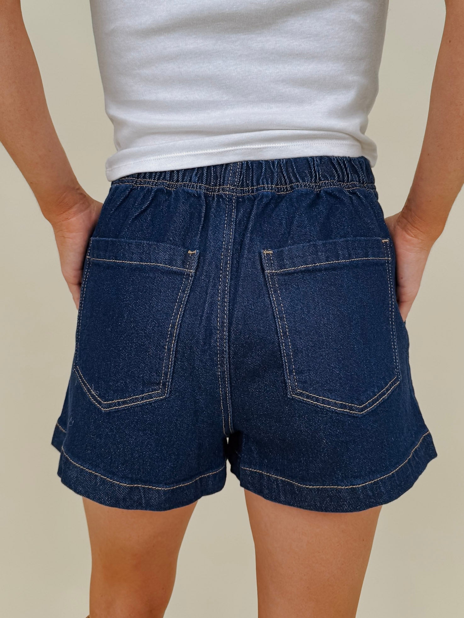 Picture Perfect Denim Skort - PAPER DOLL