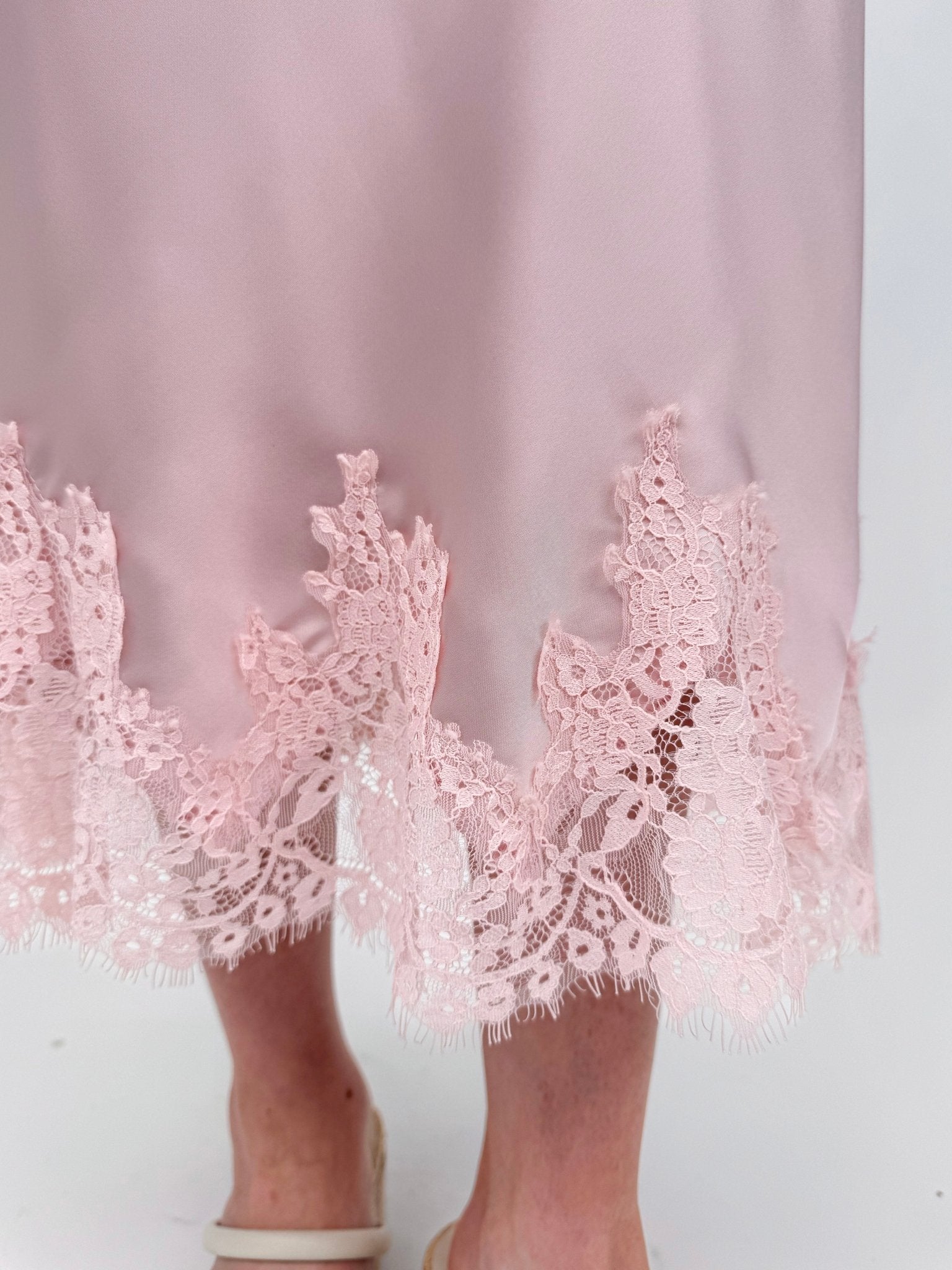 Matilda Lace Trim Midi Skirt - PAPER DOLL