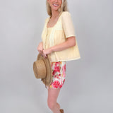 On Vacation Floral Wrap Skort - PAPER DOLL