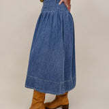 Better Together Denim Midi Skirt - PAPER DOLL