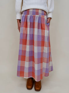 Dolly Plaid Midi Skirt - PAPER DOLL