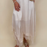 Kara Lace Trim Skirt - PAPER DOLL