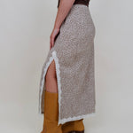 Angela Lace Trim Midi Skirt - PAPER DOLL