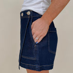 Picture Perfect Denim Skort - PAPER DOLL
