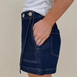 Picture Perfect Denim Skort - PAPER DOLL