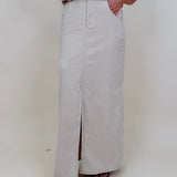 Skylar Corduroy Midi Skirt - PAPER DOLL