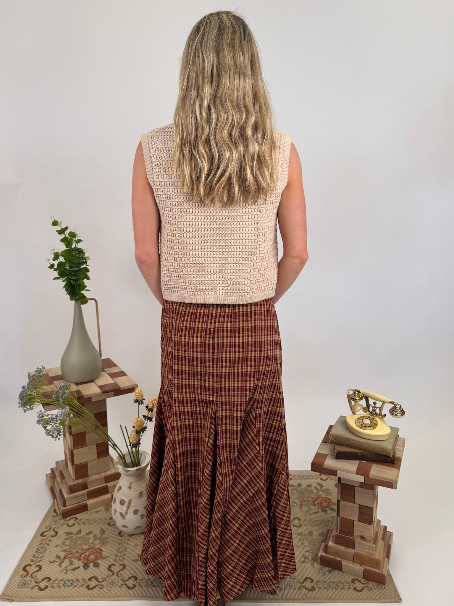 Justine Checkered Skirt - PAPER DOLL
