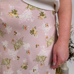 Stacy Floral Satin Midi Skirt - PAPER DOLL