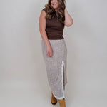 Angela Lace Trim Midi Skirt - PAPER DOLL