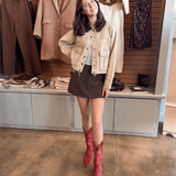 Alexa High Waist Skort - PAPER DOLL