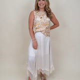 Kara Lace Trim Skirt - PAPER DOLL