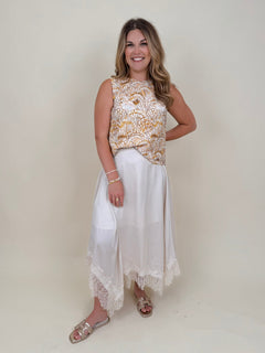 Kara Lace Trim Skirt - PAPER DOLL