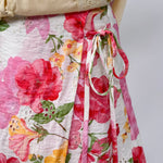 On Vacation Floral Wrap Skort - PAPER DOLL