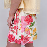 On Vacation Floral Wrap Skort - PAPER DOLL