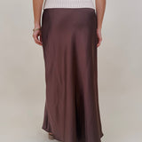 Juliette Satin Midi Skirt - PAPER DOLL