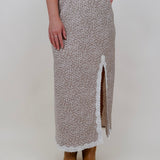 Angela Lace Trim Midi Skirt - PAPER DOLL