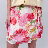 On Vacation Floral Wrap Skort - PAPER DOLL