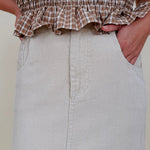 Skylar Corduroy Midi Skirt - PAPER DOLL
