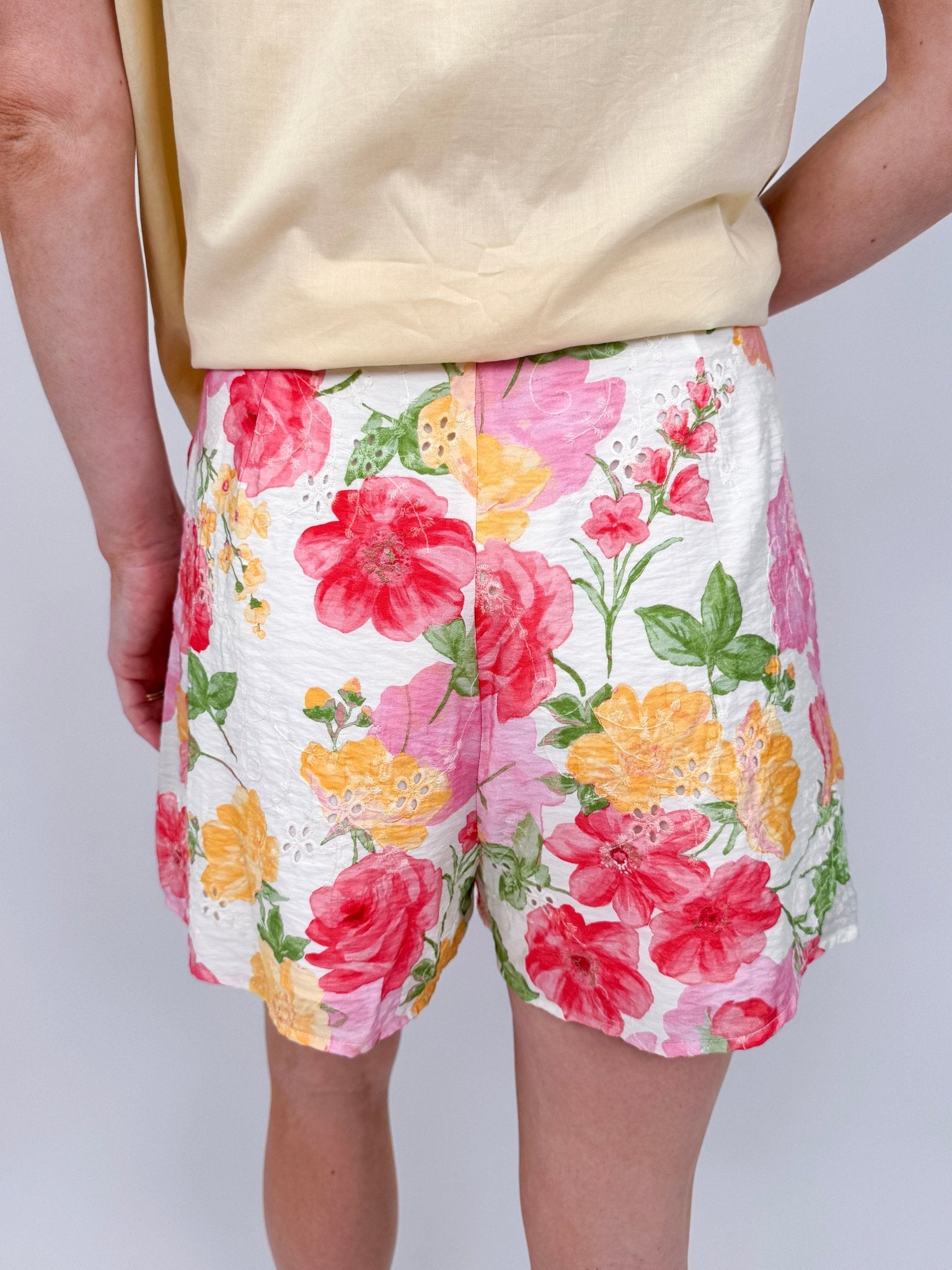 On Vacation Floral Wrap Skort - PAPER DOLL