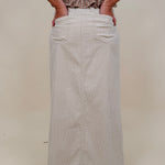 Skylar Corduroy Midi Skirt - PAPER DOLL