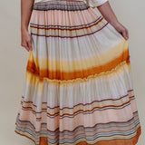 Sunset Tiered Maxi Skirt - PAPER DOLL