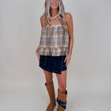 Picture Perfect Denim Skort - PAPER DOLL