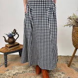 Walk In The Park Gingham Midi Skirt - PAPER DOLL