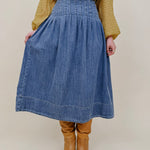 Better Together Denim Midi Skirt - PAPER DOLL
