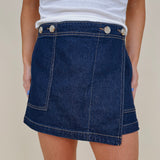 Picture Perfect Denim Skort - PAPER DOLL
