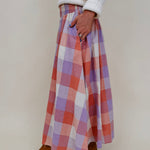 Dolly Plaid Midi Skirt - PAPER DOLL