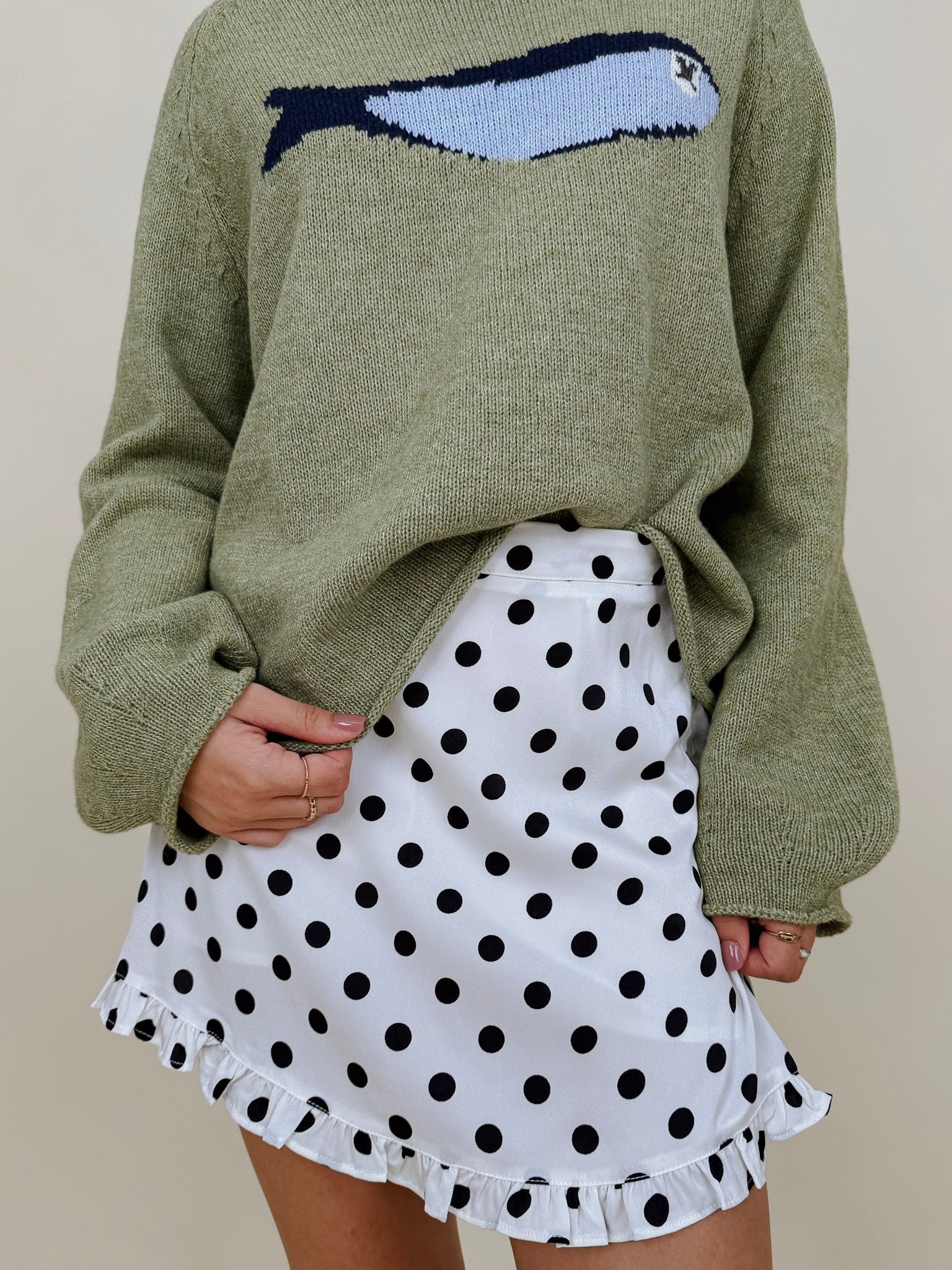 Dottie Polka Dot Mini Skirt - PAPER DOLL
